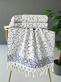 SARRA 6'LI SARE BAĞLAMALI DAMASK 50*90 CM HAVLU