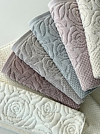 ARRA DELUXE 6'LI EL&YÜZ HAVLUSU - GÜL 50x90 cm