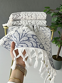 SARRA 6'LI SARE BAĞLAMALI DAMASK 50*90 CM HAVLU